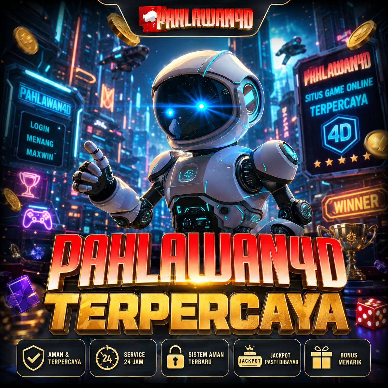 PAHLAWAN4D : Jaminan Slot Online Gampang Maxwin 100% Mudah Via Qris